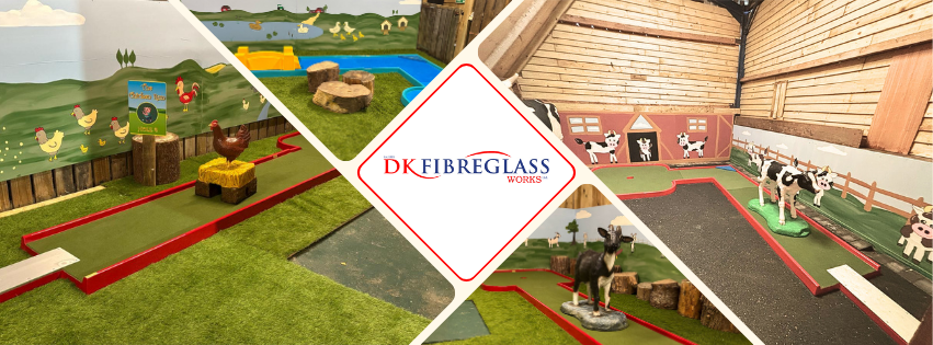 DK Fibreglass Works Delivers Bespoke Mini Golf Course to Children's Farm Tamworth